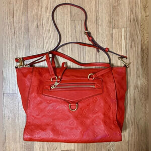 LOUIS VUITTON Cherry Monogram Empreinte
Leather Lumineuse Bag w/ COA